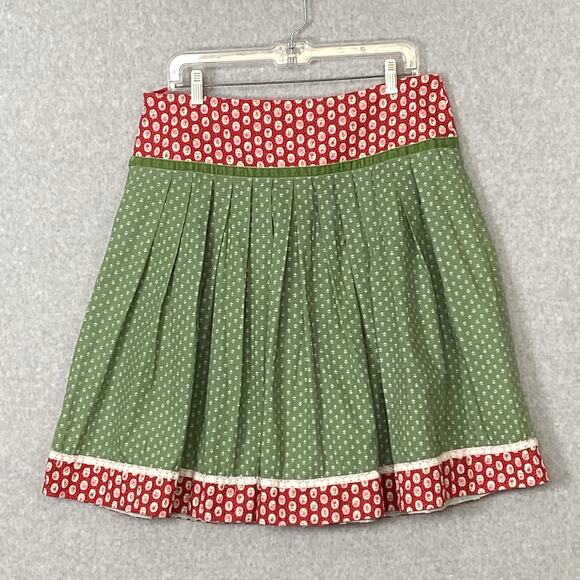 Daller Tracht Dirndl Printed Side Zip Skirt Size 42 Oktoberfest Deutsch German - Picture 5 of 14